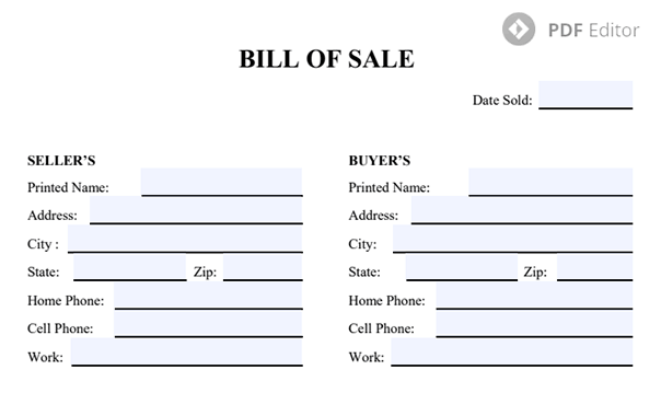 How to write a bill of sale in Movavi PDF Editor