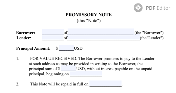 How to write a promissory note in Movavi PDF Editor