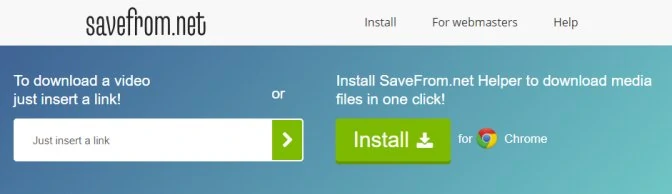 SaveFrom.net is a great free video downloader