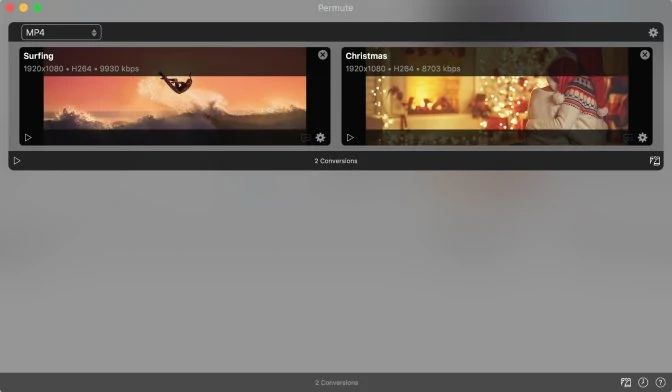 The Permute video converter for Mac
