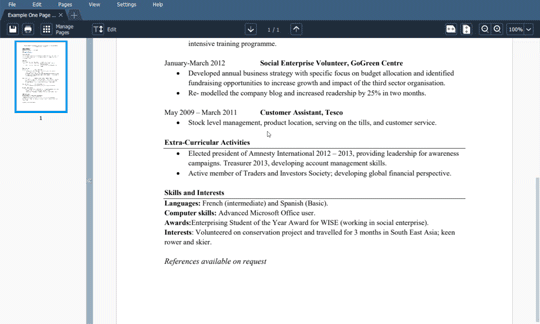 Modifiez le texte PDF dans Movavi PDF Editor