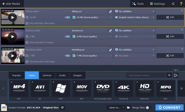 GIF to WebM Converter [Online & Free] – Movavi Converter