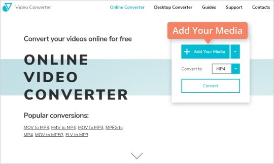 Step 2 - How to convert video to MP4 online