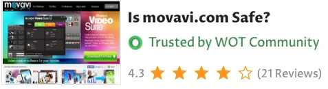 Cliquez pour voir la preuve de sécurité du site Web Movavi