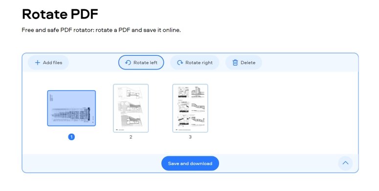 Change and Save a PDF page with inverted-colors or rotation