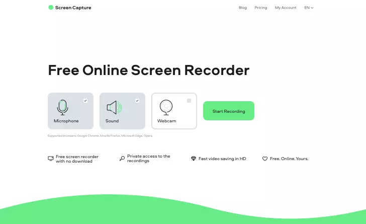 screen capture record video with audio