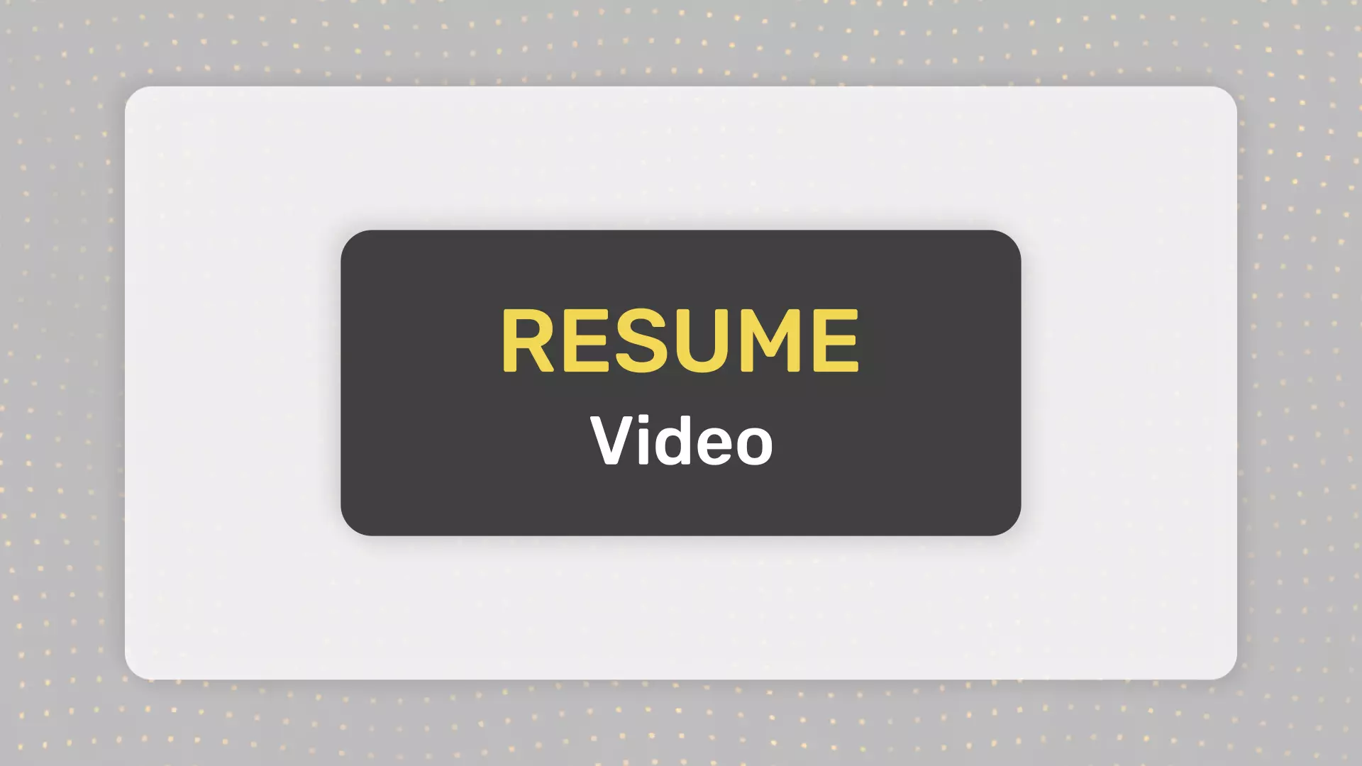resume templates video