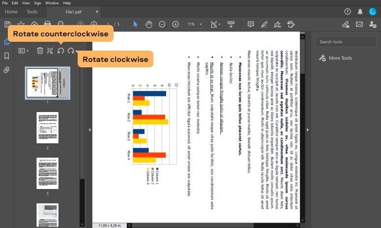 Change and Save a PDF page with inverted-colors or rotation