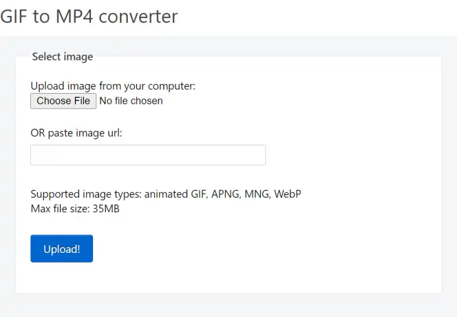 How to convert GIF to MP4 in Windows 11/10?