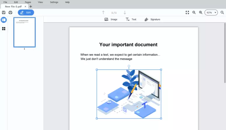 How to make a PDF with Movavi PDF Editor