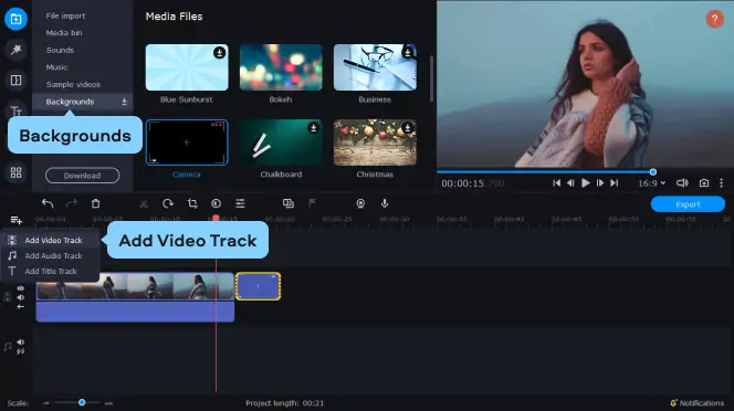 Chroma key video editor, Video background changer