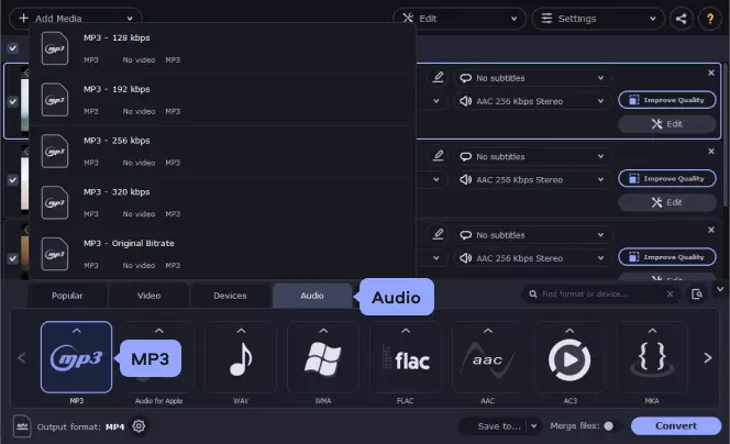 Video mp3 2 outlet converter