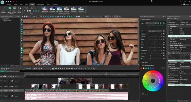 VSDC Free Video Editor Chroma key Video editing software, Film