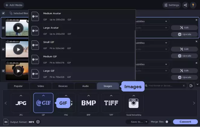 Conversor de Vídeo para GIF Online - Converter MP4 em GIF Grátis