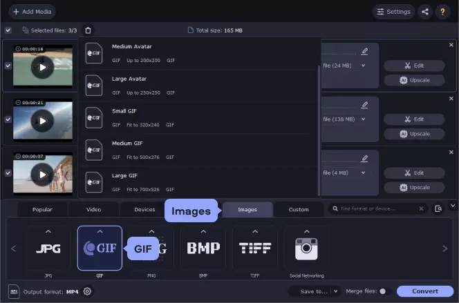 MP4 to GIF Converter [Online & Free] – Movavi Video Converter