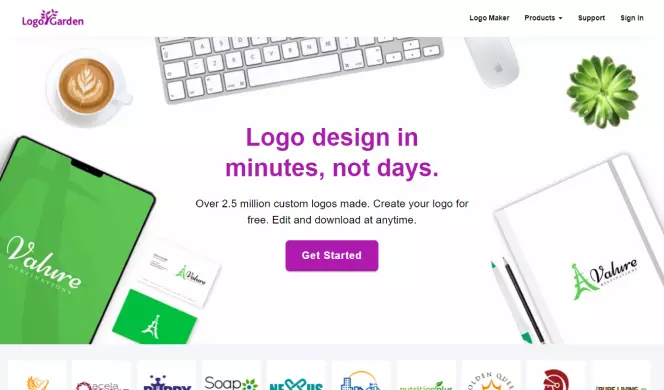 design a free logo online and download it