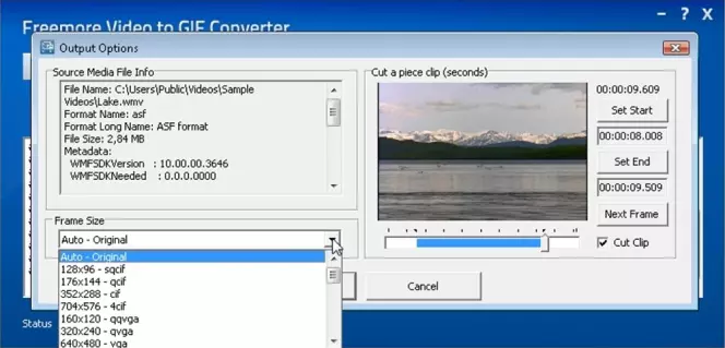 Como converter exercício de vídeo para gif animado 