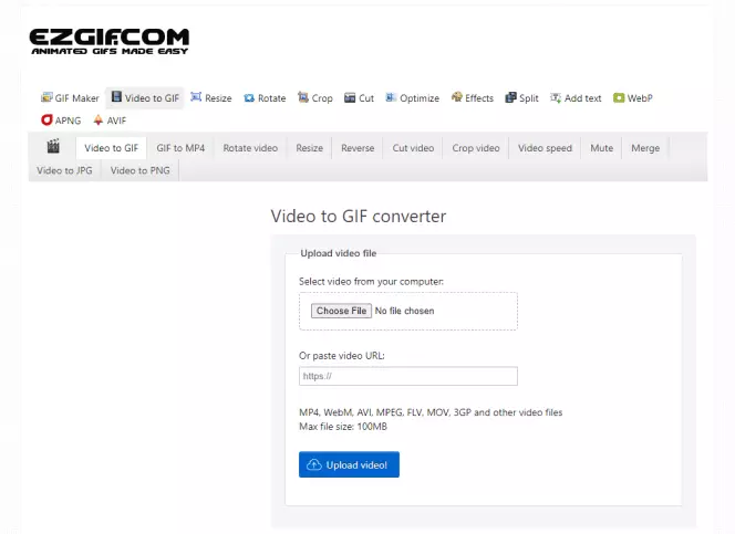 Convert Video to GIF Online