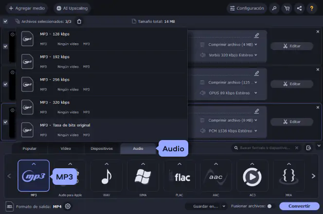 En la actualidad página Bocadillo Cómo convertir audio a MP3 online y gratis