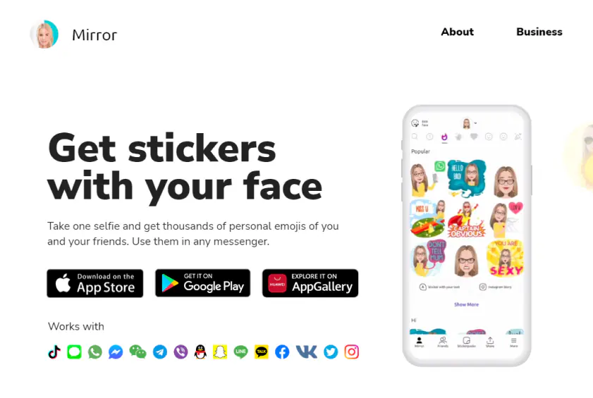 Mirror Stickers, Criador Emoji – Apps no Google Play