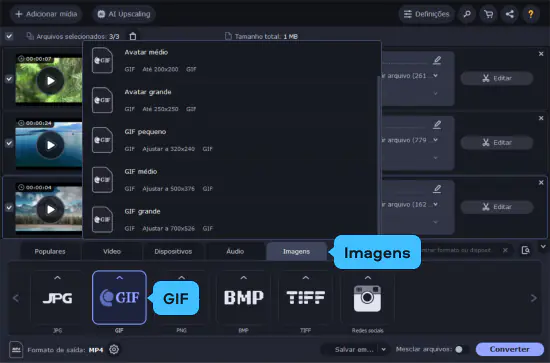 Adicionar música ao GIF - Adicionar áudio aos arquivos GIF online